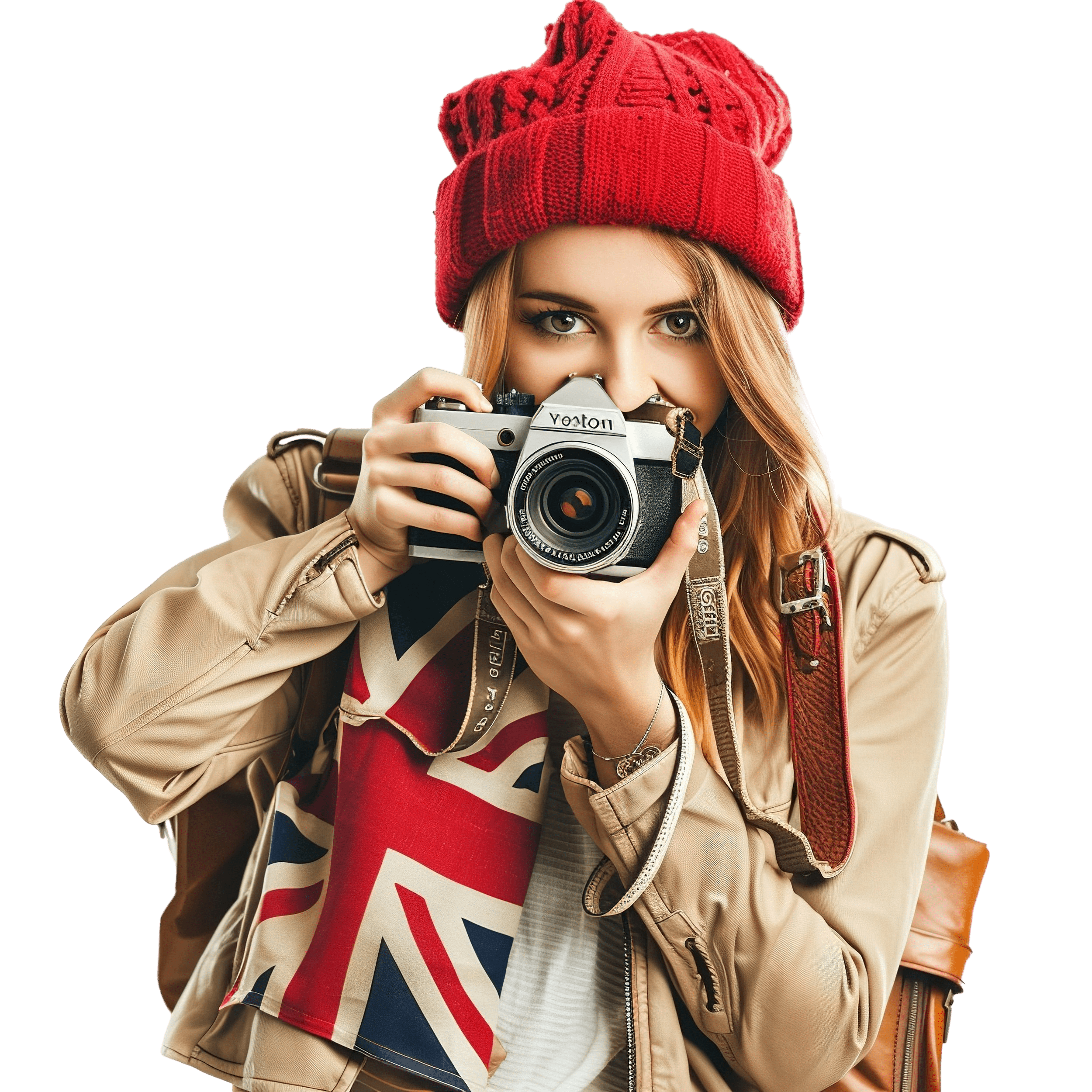 —Pngtree—cute tourist girl with a_15050482